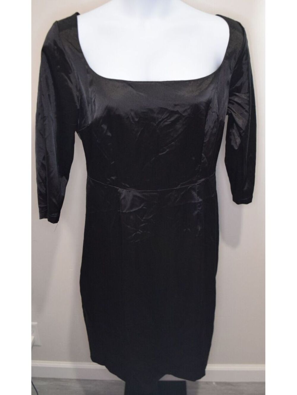 New with Tags Lucky 13 Black Satin Gothic Bombshell Dress Size 1 (US Large)